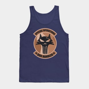 Special Operations Dog Handler (distressed) Tank Top